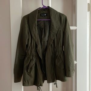 Green utility jacket